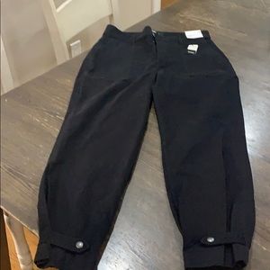 Express straight crop high rise pants